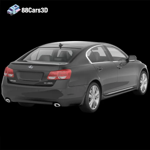 Lexus_GS-2017-001 Lexus GS 2017 3D Model Luxury Sedan for Rendering Simulation & Game Use