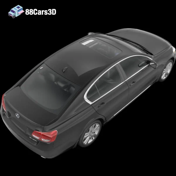 Lexus_GS-2017-004 Lexus GS 2017 3D Model Luxury Sedan for Rendering Simulation & Game Use