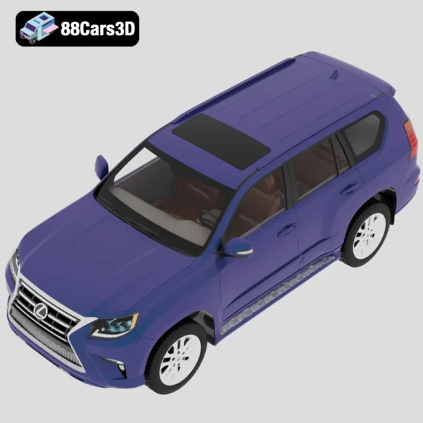 Lexus GX460 2014 3D Model Luxury SUV for Rendering Simulation & Game Use