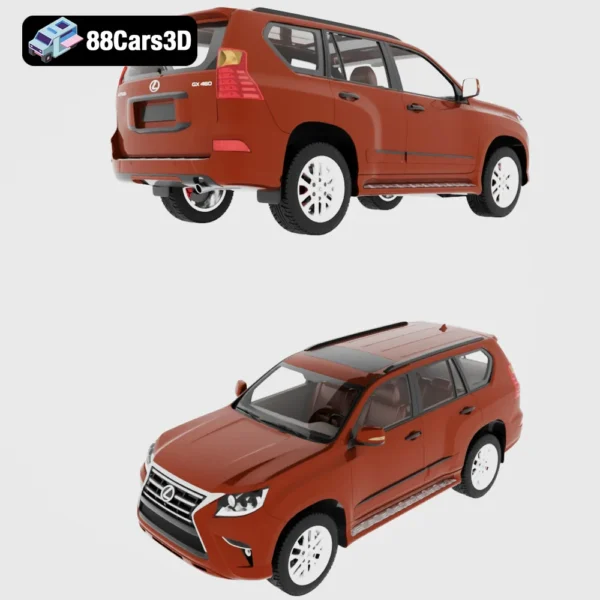 Lexus GX460 2014 3D Model Set  Luxury Off Road SUV
