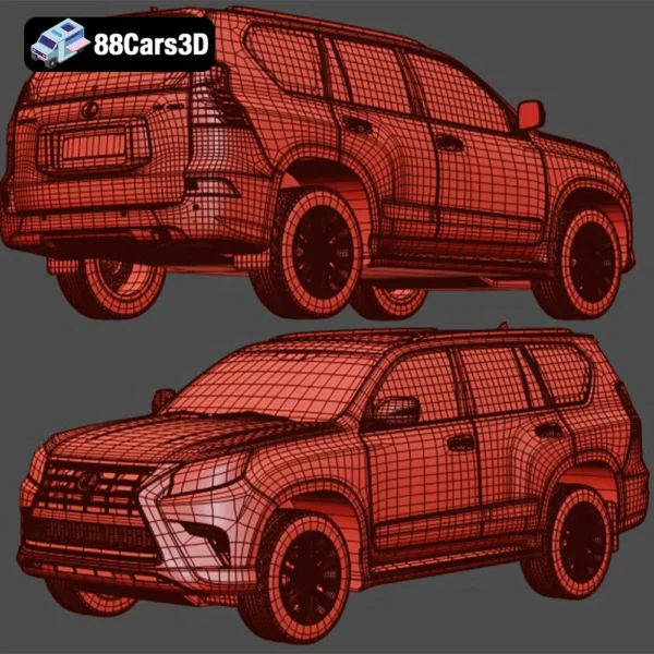 Lexus GX460 2014 3D Model Set  Luxury Off Road SUV