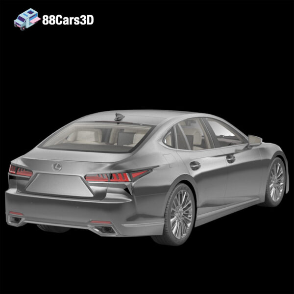 Lexus LS 2022 3D Model Executive Luxury Sedan