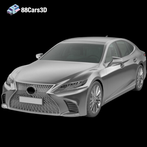Lexus LS 2018 3D Model Flagship Luxury Sedan