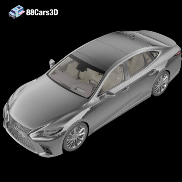 Lexus LS 2022 3D Model Executive Luxury Sedan