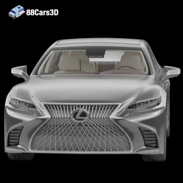 Lexus LS 2022 3D Model Executive Luxury Sedan