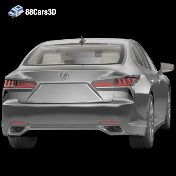 Lexus LS 2022 3D Model Executive Luxury Sedan
