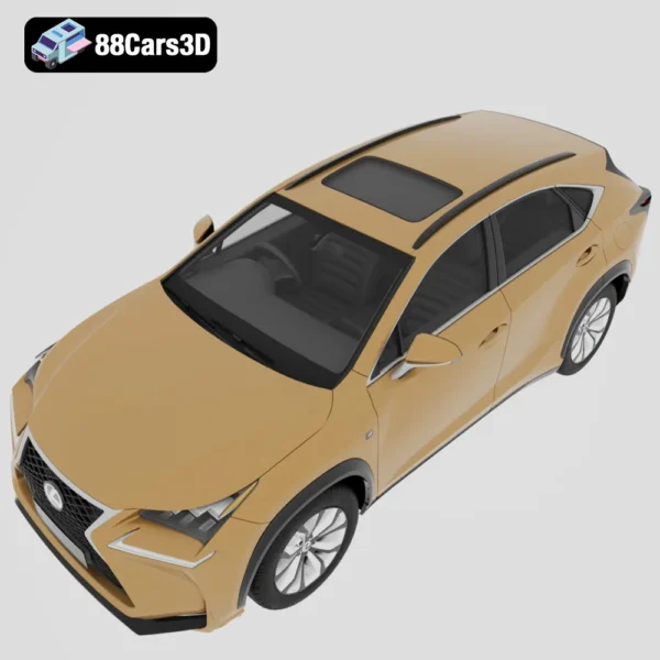 Lexus NX 2015 3D Model Luxury Compact SUV for Rendering