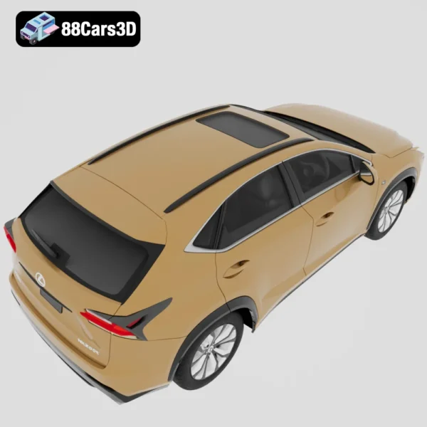 Lexus NX 2015 3D Model Luxury Compact SUV for Rendering