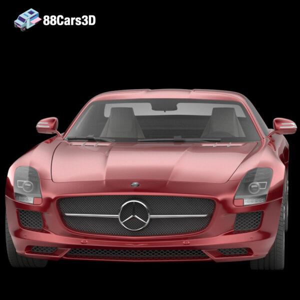 Mercedes SLS AMG 3D Model Iconic Gullwing Supercar