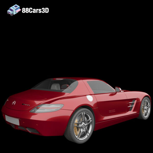 MERCEDES_SLS_AMG_003 Mercedes SLS AMG 3D Model Gullwing Supercar