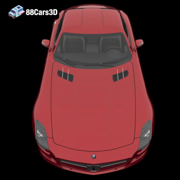 MERCEDES_SLS_AMG_006 Mercedes SLS AMG 3D Model Gullwing Supercar