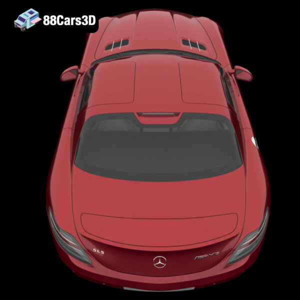 MERCEDES_SLS_AMG_007 Mercedes SLS AMG 3D Model Gullwing Supercar
