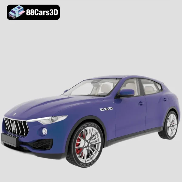 Maserati Levante 2017 3D Model  Luxury SUV