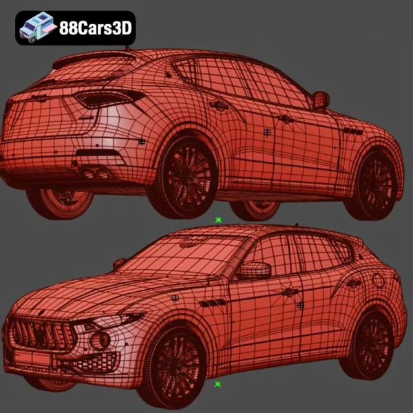 Maserati Levante 2017 3D Model  Luxury SUV