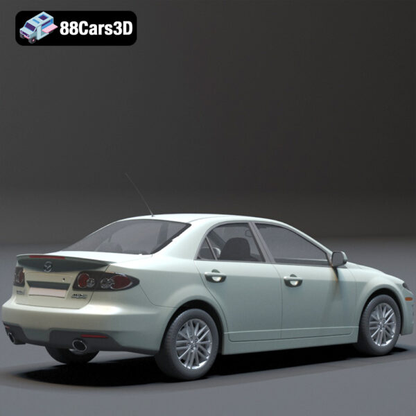 Mazda-001 Mazda 6 3D Model Stylish Midsize Sedan
