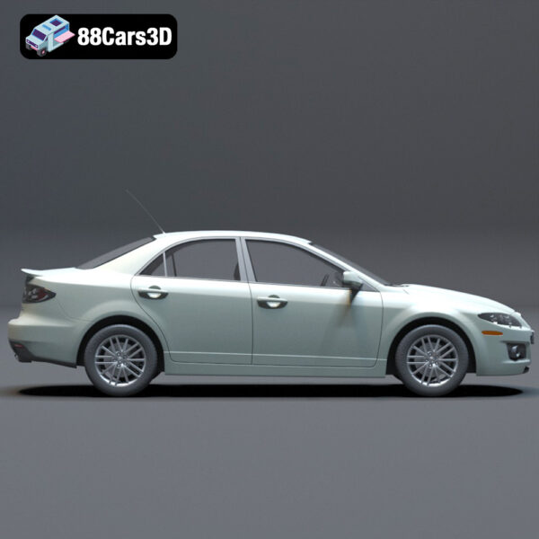 Mazda-002 Mazda 6 3D Model Stylish Midsize Sedan