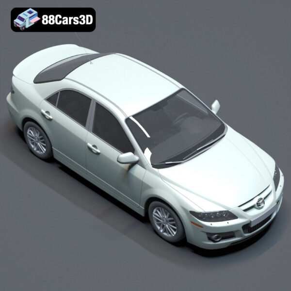 Mazda-004 Mazda 6 3D Model Stylish Midsize Sedan