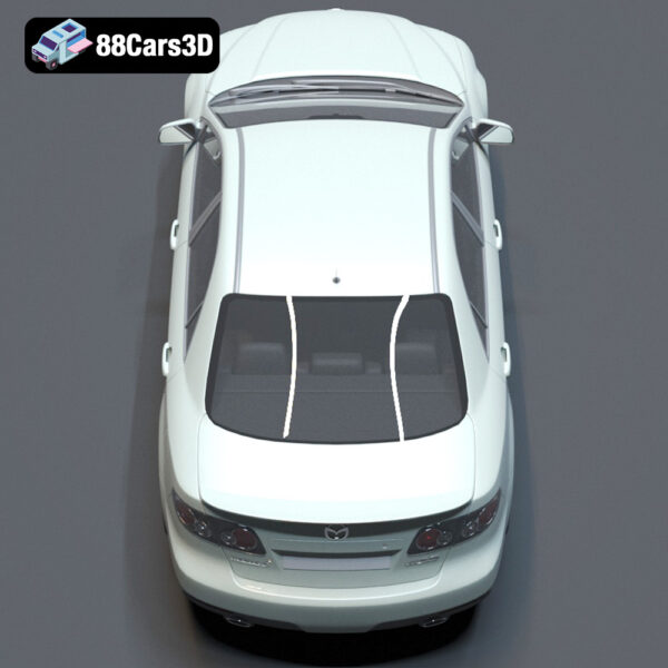 Mazda-006 Mazda 6 3D Model Stylish Midsize Sedan