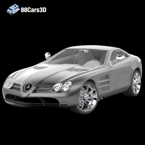 Mclaren Mercsedes-001 Mercedes-Benz SLR McLaren 3D Model Luxury Supercar