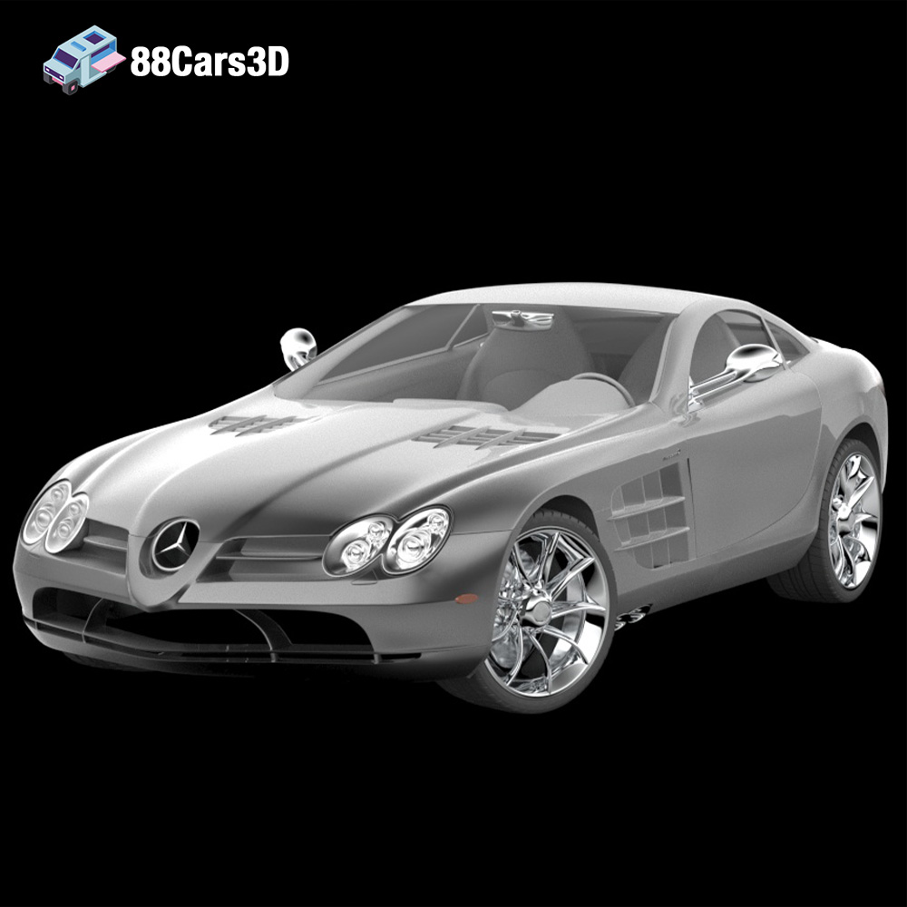 Mercedes-Benz SLR McLaren 3D Model Luxury Supercar