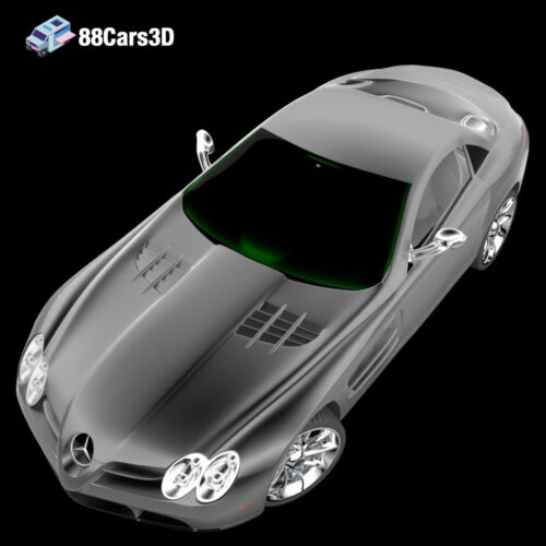 Mclaren Mercsedes-004 Mercedes-Benz SLR McLaren 3D Model Luxury Supercar