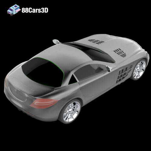 Mclaren Mercsedes-005 Mercedes-Benz SLR McLaren 3D Model Luxury Supercar