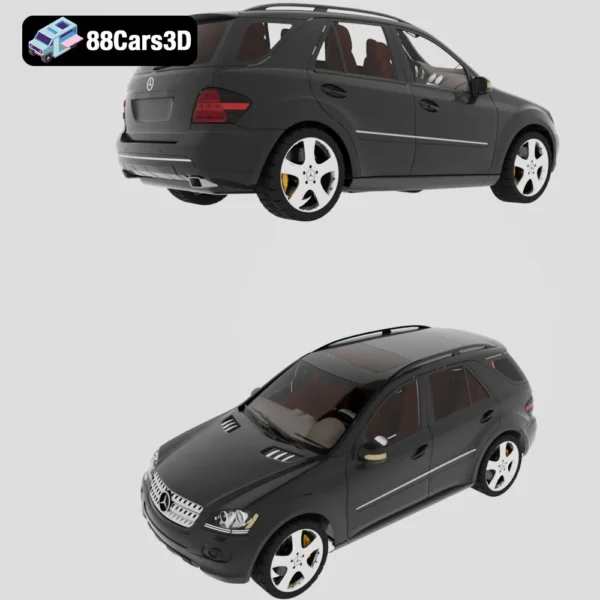 Merc ML350-006 Mercedes-Benz ML350 3D Model Luxury SUV