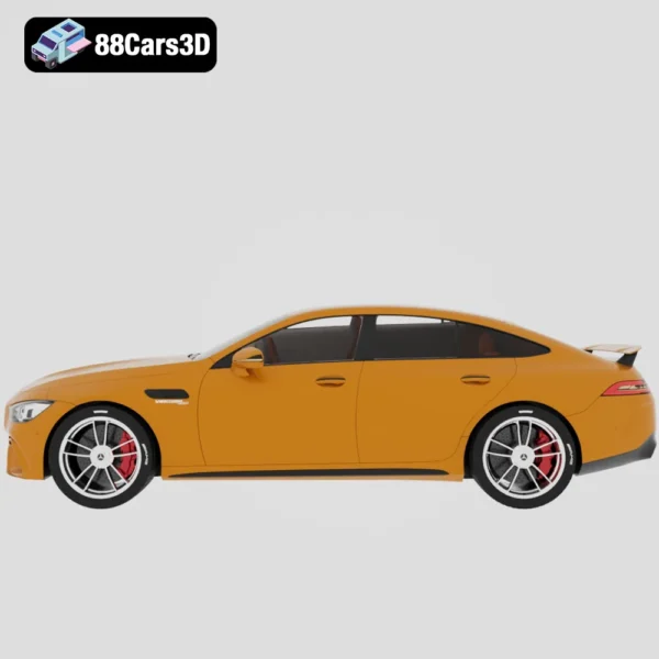 Mercedes AMG GT 63 S-002 Mercedes AMG GT 63 S 3D Model High Performance Luxury Sports Sedan