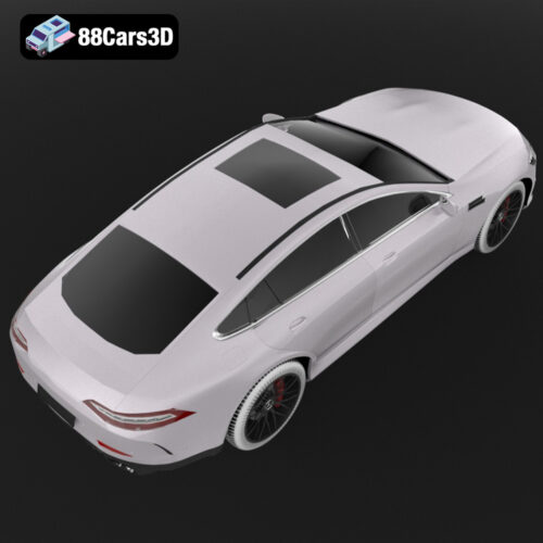 Mercedes AMG GT 4 Door Coupe 2019 3D Model Performance Gran Coupe for Rendering Simulation & Game Use