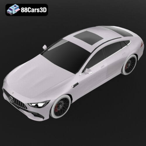 Mercedes AMG GT 4 Door Coupe 2019 3D Model Performance Gran Coupe for Rendering Simulation & Game Use