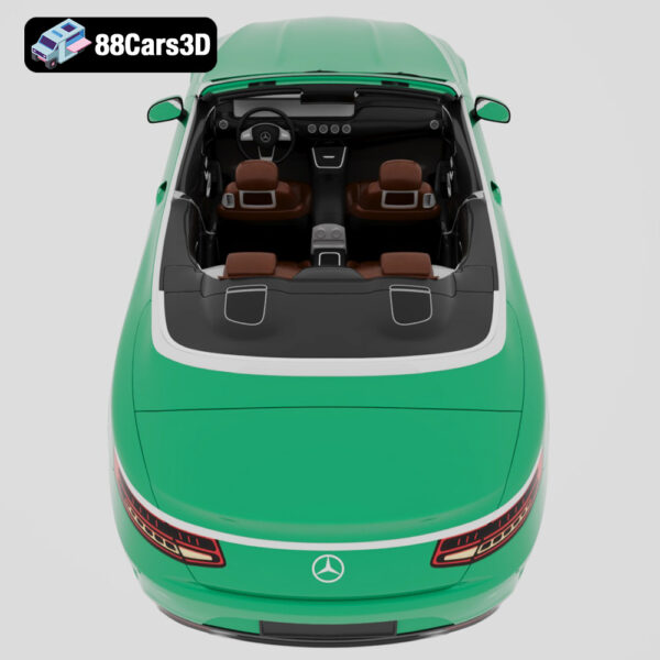 Mercedes Benz S63 AMG Cabriolet 2017 3D Model Flagship Open Top Performance
