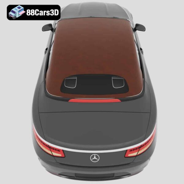 Mercedes Benz S63 AMG Cabriolet 3D Model Luxury Convertible 3D Printable STL