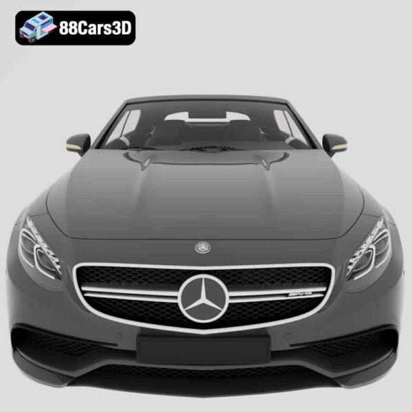 Mercedes Benz S63 AMG Cabriolet 3D Model Luxury Convertible 3D Printable STL
