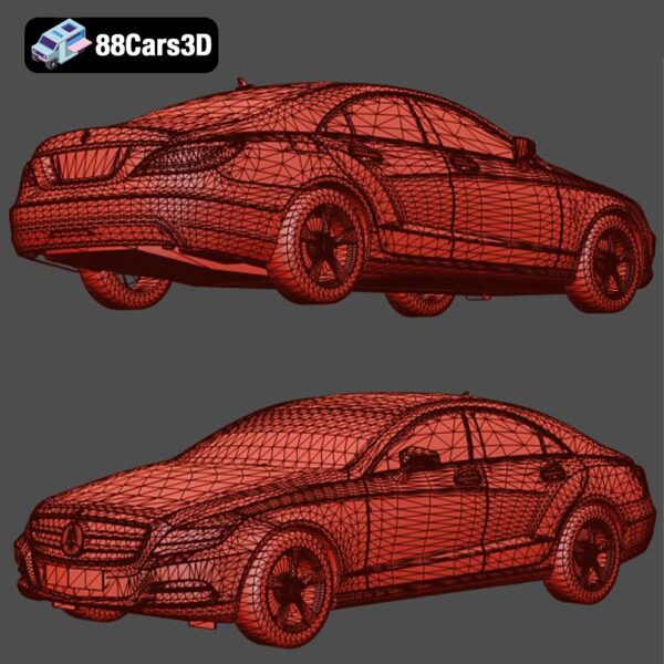 Mercedes CLS 2012 3D Model Executive Four Door Coupe