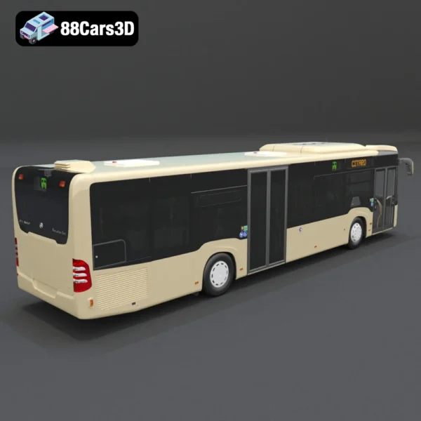 Mercedes Citaro NGT -005 Mercedes Citaro NGT 3D Model Modern Natural Gas City Bus