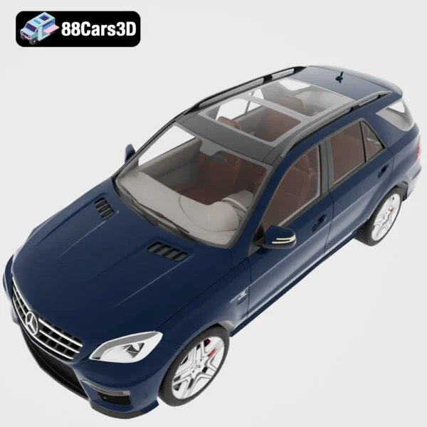 Mercedes ML63 AMG 3D Model High Performance Luxury SUV