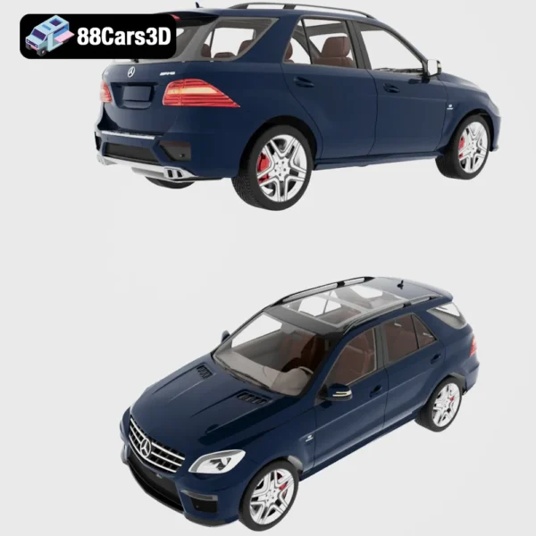 Mercedes ML63 AMG 3D Model High Performance Luxury SUV