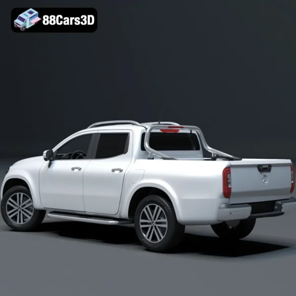 Mercedes X Class 3D Model  Luxury Pickup Truck