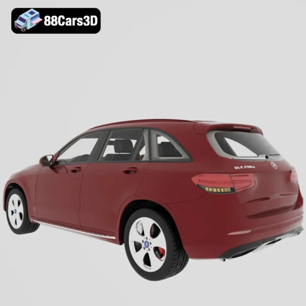 Mercedes Benz GLC Class 3D Model Luxury Compact SUV for Rendering