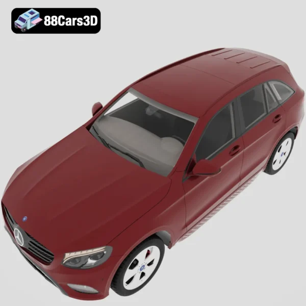 Mercedes Benz GLC Class 3D Model Luxury Compact SUV for Rendering