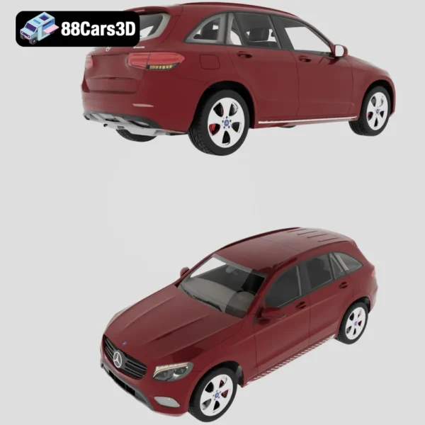 Mercedes Benz GLC Class 3D Model Luxury Compact SUV for Rendering