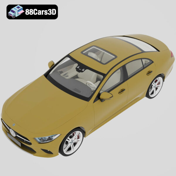 MercedesCLS_2018-004 Mercedes CLS 2018 3D Model Four Door Coupe Luxury