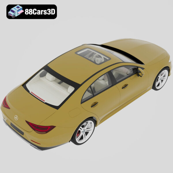 MercedesCLS_2018-005 Mercedes CLS 2018 3D Model Four Door Coupe Luxury