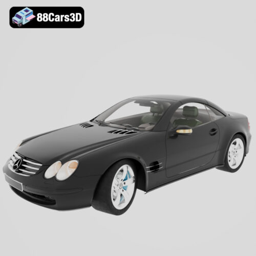 Mercedes Benz SL-Class R230 3D Model Luxury Roadster