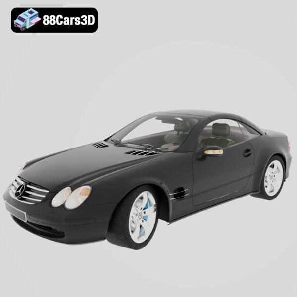 Mercedes Benz SL-Class R230 3D Model Luxury Roadster
