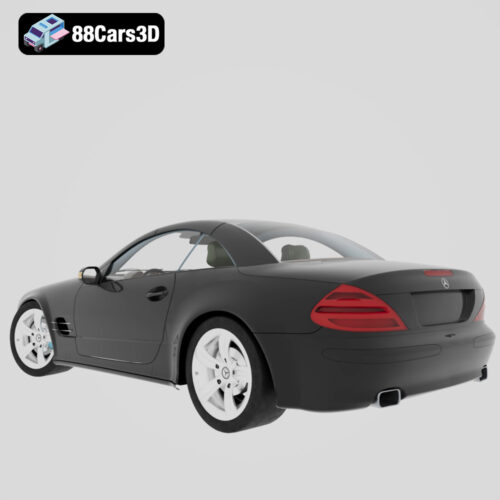 Mercedes Benz SL-Class R230 3D Model Luxury Roadster