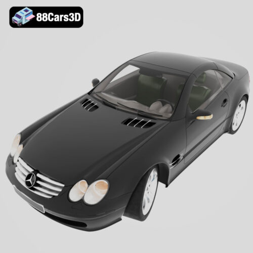 Mercedes Benz SL-Class R230 3D Model Luxury Roadster