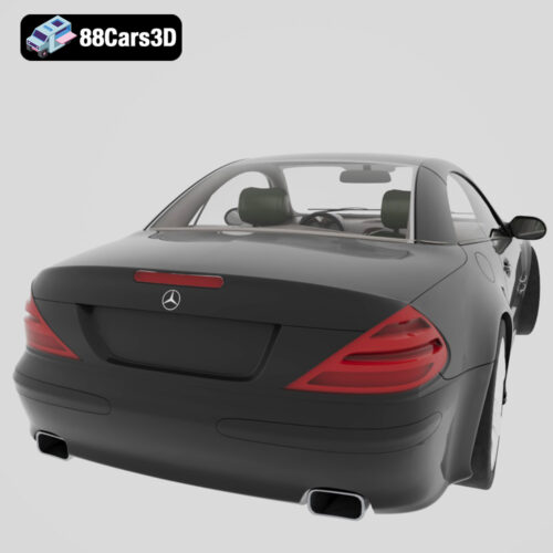 Mercedes Benz SL-Class R230 3D Model Luxury Roadster