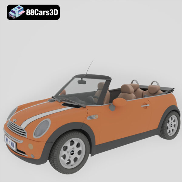 Mini Cooper Cabrio 3D Model Stylish Convertible