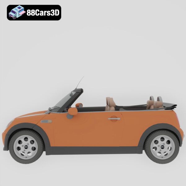 Mini Cooper Cabrio 3D Model Stylish Convertible